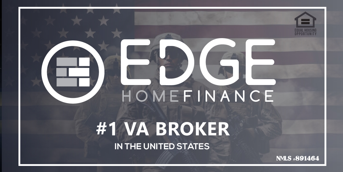 Edge Home Finance, LLC national VA loan volume recognition badge