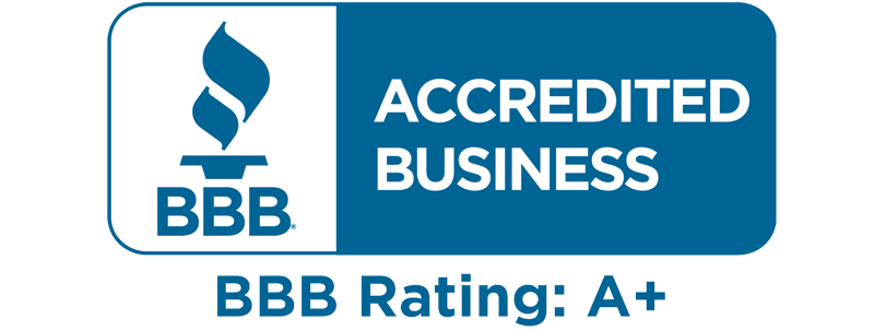 Better Business Bureau Accredited Business with an A+ rating
